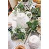 image:imageLenox Dinnerware Sets Blue Bay White 18Piece Dinnerware Set Service For 6 Porcelain Material Dishwasher Safe Microwave Safe Bowls Plates And Bowls Dinner Dishes Plates White 18 PieceTeapot