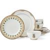 image:imageLenox 897297 British Colonial Bamboo Dinner Plates Set of 4 Service For 4 11125Inch Diameter12Piece Dinnerware Set