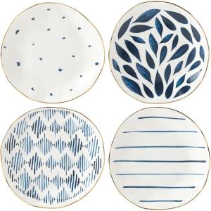 image:imageLenox Dinnerware Sets Blue Bay White 18Piece Dinnerware Set Service For 6 Porcelain Material Dishwasher Safe Microwave Safe Bowls Plates And Bowls Dinner Dishes Plates White 18 PieceTidbit Plates