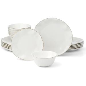 image:imageLenox Dinnerware Sets Blue Bay White 18Piece Dinnerware Set Service For 6 Porcelain Material Dishwasher Safe Microwave Safe Bowls Plates And Bowls Dinner Dishes Plates White 18 Piece18Piece Dinnerware Set