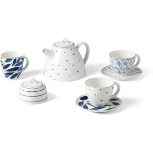 image:imageLenox Dinnerware Sets Blue Bay White 18Piece Dinnerware Set Service For 6 Porcelain Material Dishwasher Safe Microwave Safe Bowls Plates And Bowls Dinner Dishes Plates White 18 Piece9Piece Tea Set