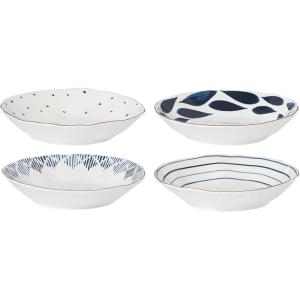 image:imageLenox Dinnerware Sets Blue Bay White 18Piece Dinnerware Set Service For 6 Porcelain Material Dishwasher Safe Microwave Safe Bowls Plates And Bowls Dinner Dishes Plates White 18 PiecePasta Bowls  Set of 4