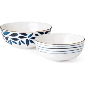image:imageLenox Dinnerware Sets Blue Bay White 18Piece Dinnerware Set Service For 6 Porcelain Material Dishwasher Safe Microwave Safe Bowls Plates And Bowls Dinner Dishes Plates White 18 PieceNesting Bowls  Set of 2