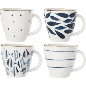 image:imageLenox Dinnerware Sets Blue Bay White 18Piece Dinnerware Set Service For 6 Porcelain Material Dishwasher Safe Microwave Safe Bowls Plates And Bowls Dinner Dishes Plates White 18 PieceDessert Mugs  Set of 4