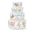 image:imageLenox 897944 Butterfly Meadow Glass Food Storage Containers With Lids Set Of 4