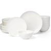 image:imageLenox Dinnerware Sets Studio 1414 Coupe 24Piece Dinnerware Set Service For 8 Bone China Material Dishwasher Safe Microwave Safe Bowls Plates And Bowls Dinner Dishes Plates White 24 PieceCoupe