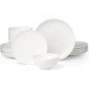 image:imageLenox Dinnerware Sets Studio 1414 Coupe 24Piece Dinnerware Set Service For 8 Bone China Material Dishwasher Safe Microwave Safe Bowls Plates And Bowls Dinner Dishes Plates White 24 PieceCoupe