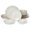 image:imageLenox Home And Kitchen Homespun Dough Bowl Stoneware Material Dishwasher Safe Microwave Safe Bread Bowl Dining Serving Bowls Tabletop amp Kitchen Decor White 1 Piece 12 Inch L X 775 Inch W16Piece Dinnerware Set
