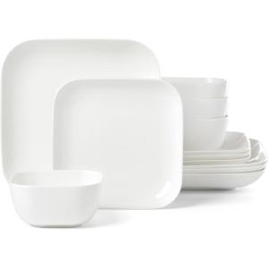 image:imageLenox Dinnerware Sets Studio 1414 Coupe 24Piece Dinnerware Set Service For 8 Bone China Material Dishwasher Safe Microwave Safe Bowls Plates And Bowls Dinner Dishes Plates White 24 PieceSquare