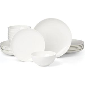 image:imageLenox Dinnerware Sets Studio 1414 Coupe 24Piece Dinnerware Set Service For 8 Bone China Material Dishwasher Safe Microwave Safe Bowls Plates And Bowls Dinner Dishes Plates White 24 PieceCoupe