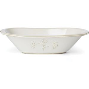 image:imageLenox Home And Kitchen Homespun Dough Bowl Stoneware Material Dishwasher Safe Microwave Safe Bread Bowl Dining Serving Bowls Tabletop amp Kitchen Decor White 1 Piece 12 Inch L X 775 Inch WDough Bowl