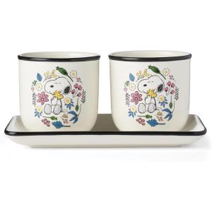 image:imageLenox 898924 Chef Snoopy 3Piece Herb Pot amp Tray Set