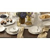 image:imageLenox Dinnerware Set Homespun 12Piece Set Service For 4 Stoneware Material Dishwasher amp Microwave Safe Home And Kitchen Dishes Kitchen And Dining Plates And Bowls Sets White 12 Pieces