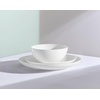 image:imageLenox Dinnerware Set Studio 1414 Scallop 16Piece Set Service For 4 Bone China Material Dishwasher amp Microwave Safe Home And Kitchen Kitchen And Dining Plates And Bowls Sets White 16 PiecesCoupe