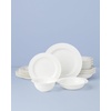 image:imageLenox Dinnerware Sets Studio 1414 Rimmed 16Piece Dinnerware Set Service For 4 Bone China Material Dishwasher Safe Microwave Safe Plates Bowls Plates And Bowls Dinner Dishes White 16 Piece