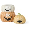 image:imageLenox Halloween Collection Pumpkin Figural Hors dOeuvres TrayTreat Jar
