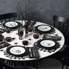 image:imageLenox Vintage Halloween Collection Vintage Manor Hors dOeuvres TrayDessert Plates  Set of 4  Black