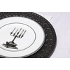 image:imageLenox Vintage Halloween Collection Vintage Manor Hors dOeuvres TrayDessert Plates  Set of 4  Black