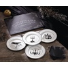 image:imageLenox Vintage Halloween Collection Vintage Manor Hors dOeuvres TrayDessert Plates  Set of 4  Black