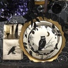 image:imageLenox Vintage Halloween Collection Vintage Manor Hors dOeuvres TrayDinner Plates  Bats
