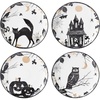 image:imageLenox Vintage Halloween Collection Vintage Manor Hors dOeuvres TrayAccent Plates  Set of 4