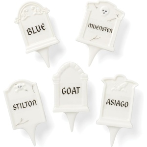 image:imageLenox Halloween Collection Pumpkin Figural Hors dOeuvres TrayCheese Markers