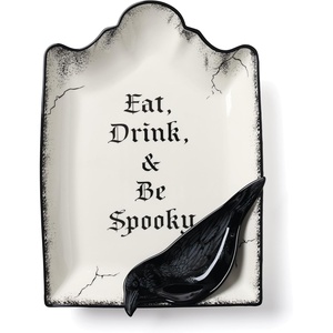 image:imageLenox Vintage Halloween Collection Vintage Manor Hors dOeuvres TrayChip  Dip Set