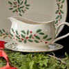 image:imageLenox 898092 Holiday Rectangular Baking Dish Large Christmas Festive Kitchen DecorGravy Boat with Stand
