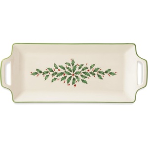 image:imageLenox 898092 Holiday Rectangular Baking Dish Large Christmas Festive Kitchen DecorHors DOeuvres Tray