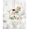 image:imageLenox 898513 2025 Blown Glass Santa Ornament Christmas Holiday DecorationsBabys 1st Rocking Horse